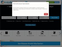 Tablet Screenshot of kiralikvilladatatil.com